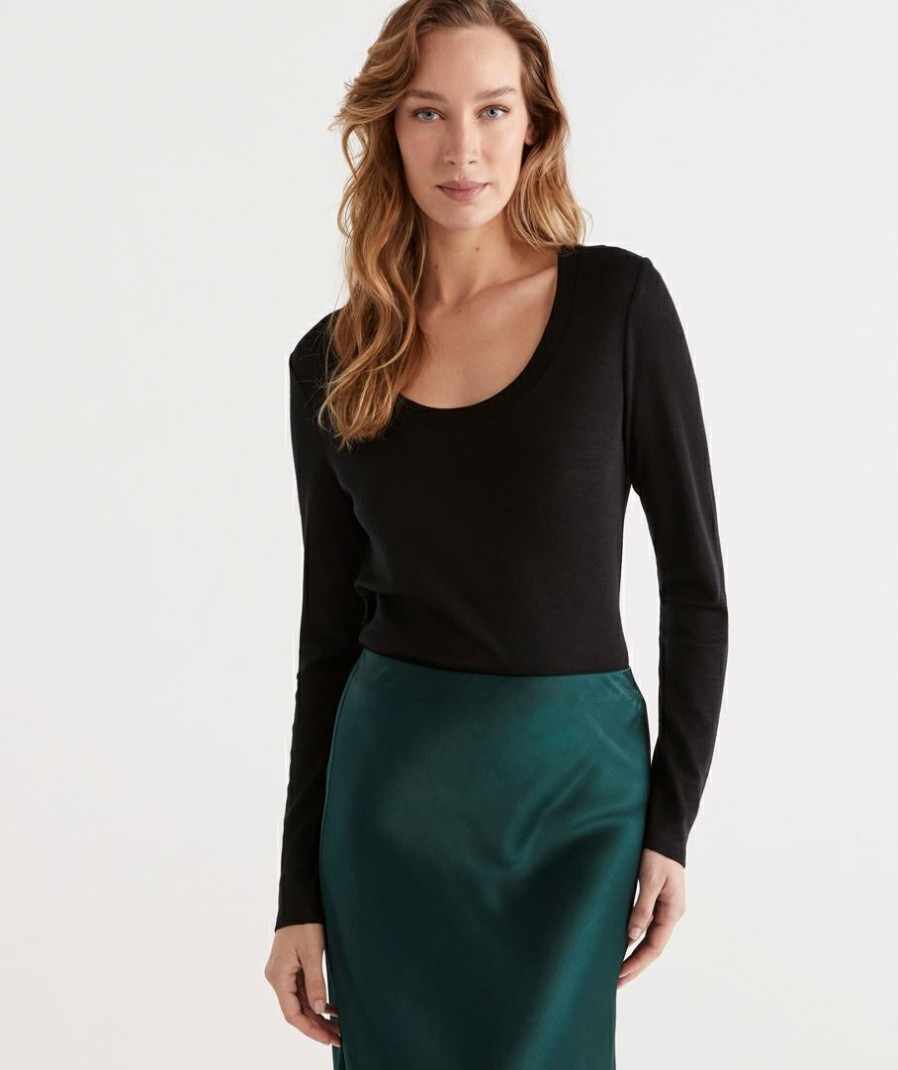 Clothing Sussan  | Wool Blend Scoop Top
